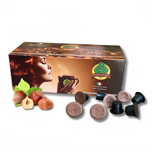 Cafés en Capsule compatible Nespresso - Café Noisette 100 capsules - café