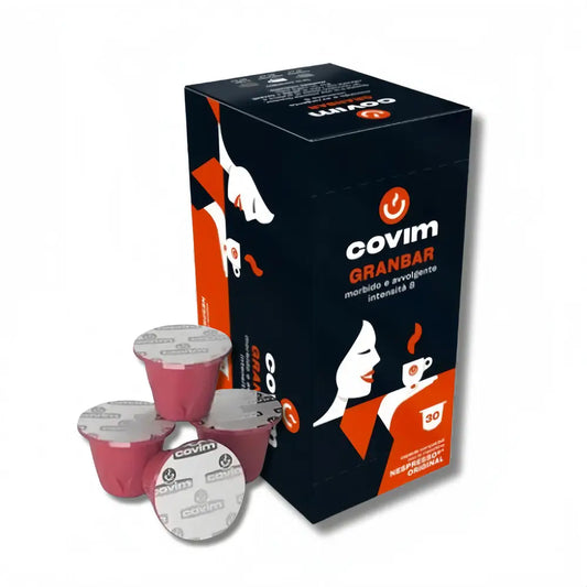 Cafés en Capsule compatible Nespresso - COVIM Granbar par 30 capsules - café