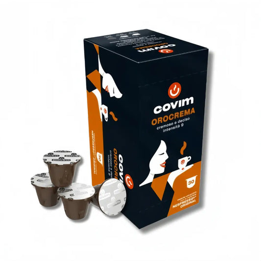 Cafés en Capsule compatible Nespresso - COVIM Orocrema par 30 capsules - café