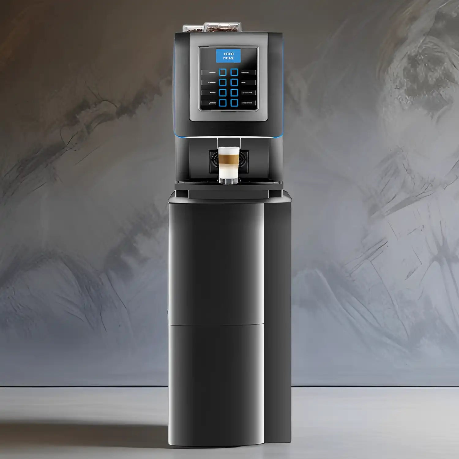 Distributeur de café noir.