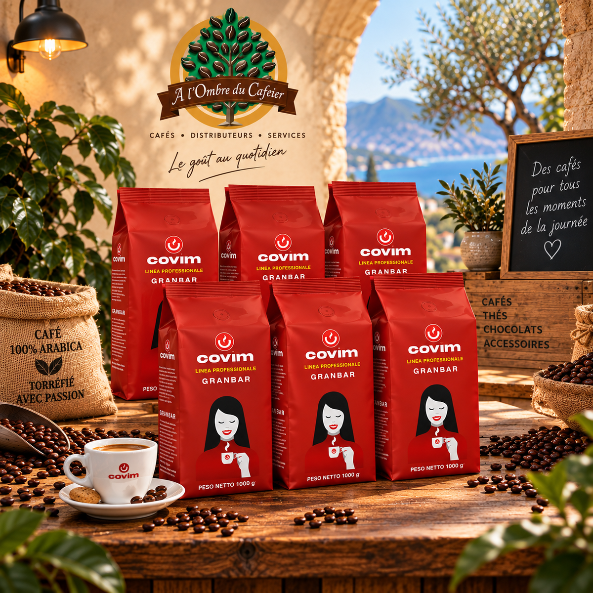 Café en Grains Covim Granbar 6 kg