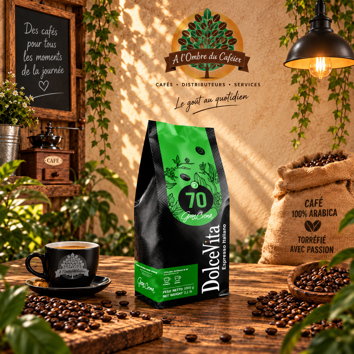 Café en Grains Dolce Vita Gran Créma 1Kg