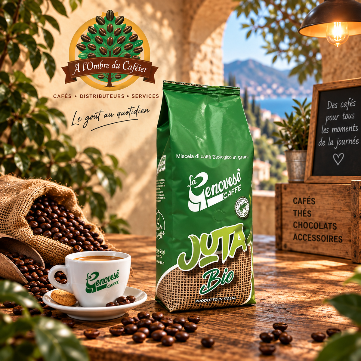 Café en Grains La Genovese Juta 1kg