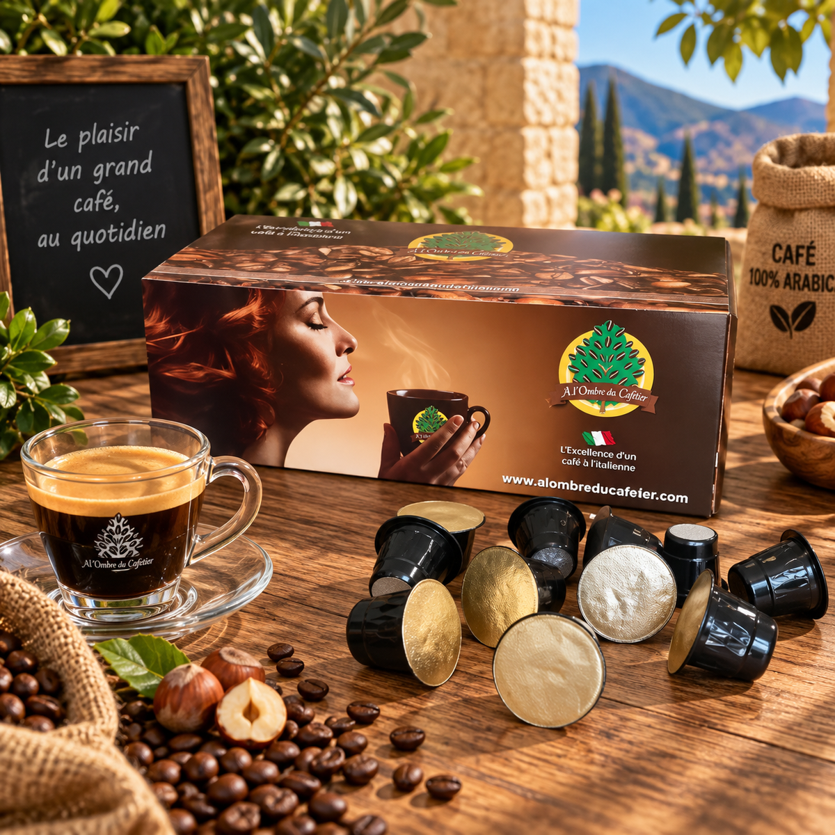 Cafés en Capsule compatible Nespresso - Oro 100 capsules