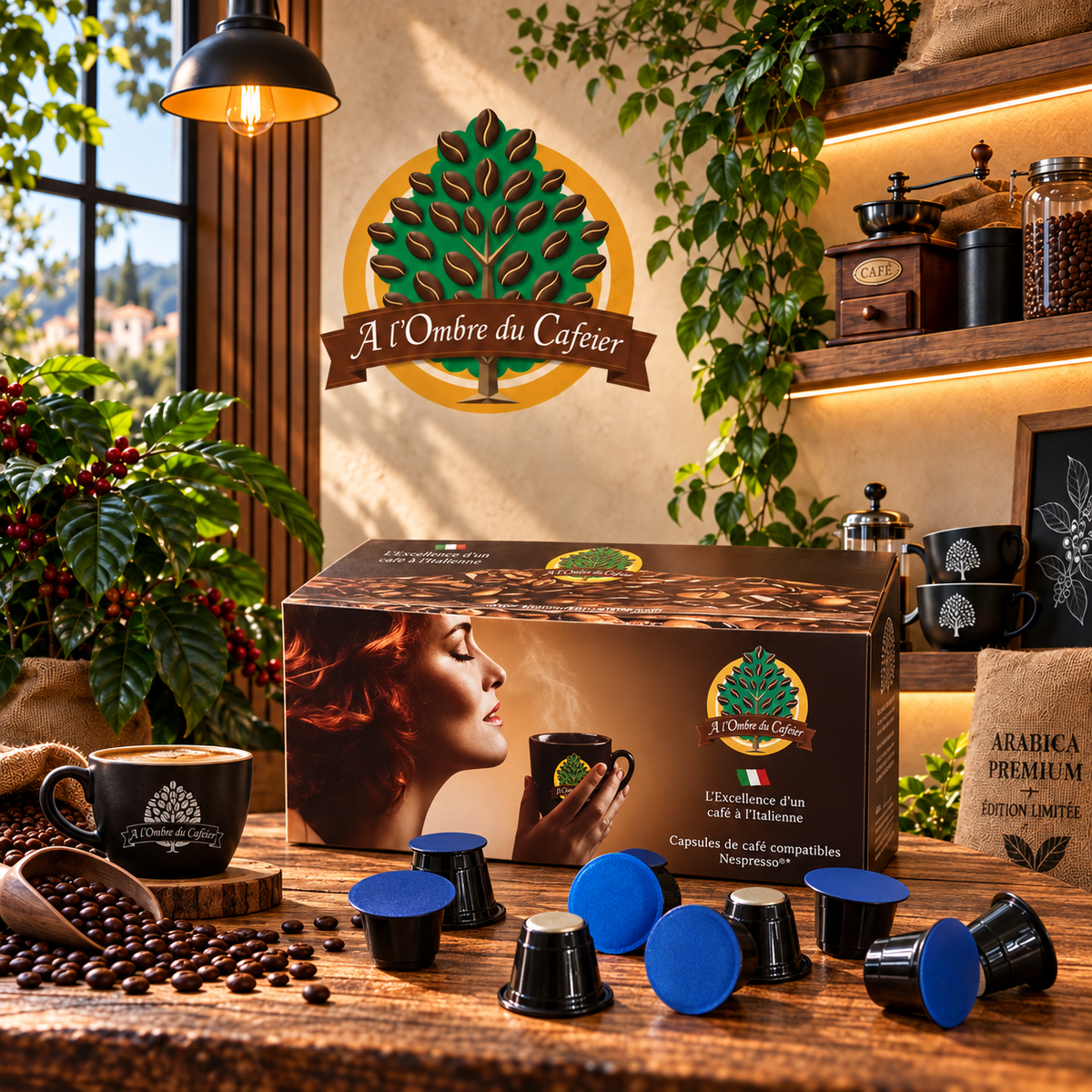 Cafés en Capsule compatible Nespresso - blue 100 capsules