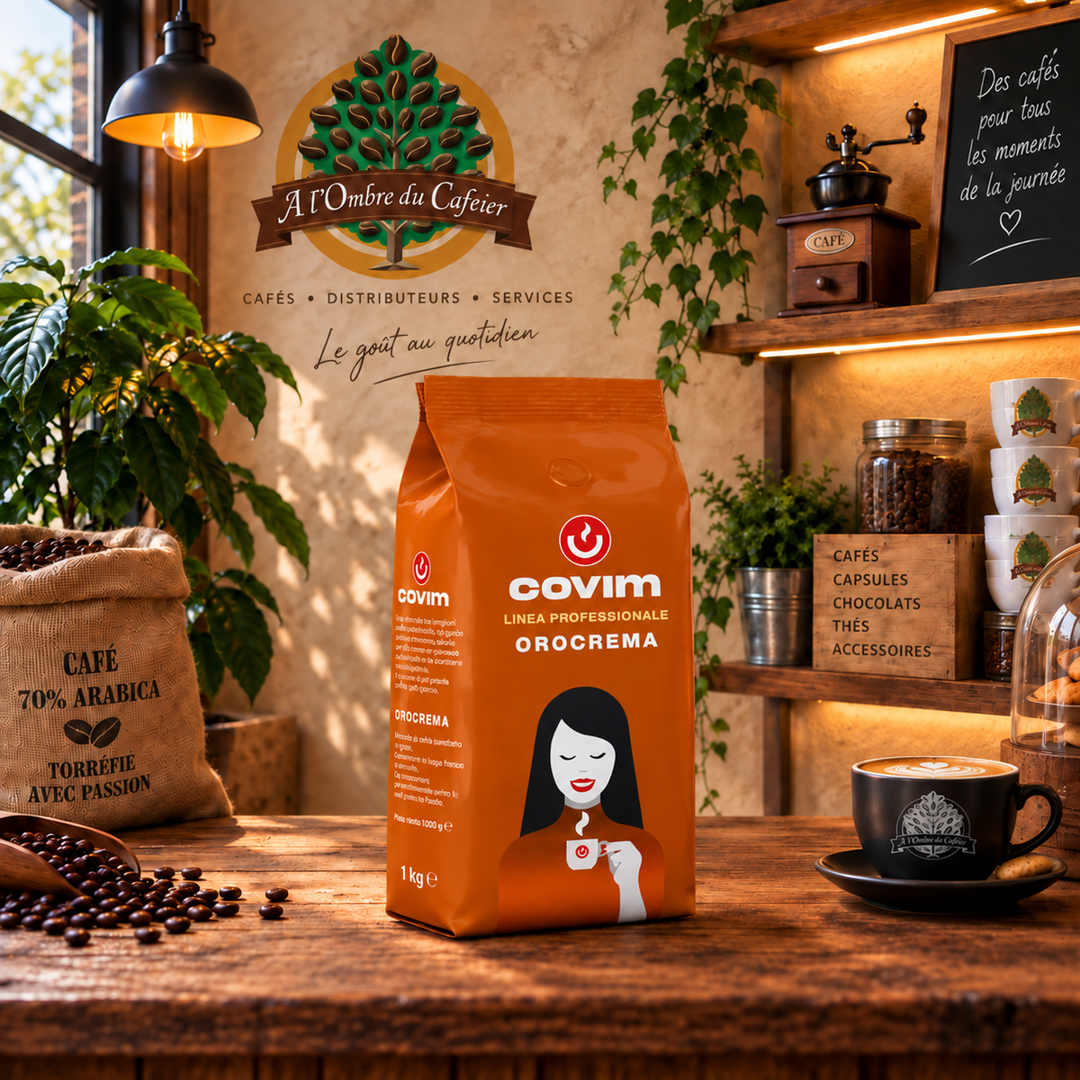Café en Grains Covim Orocrema 1 kg
