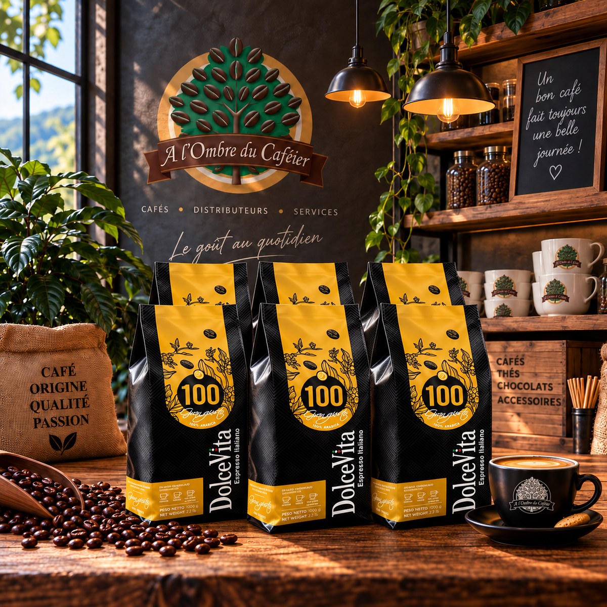 Café en Grains Dolce Vita Gran Gusto 6Kg
