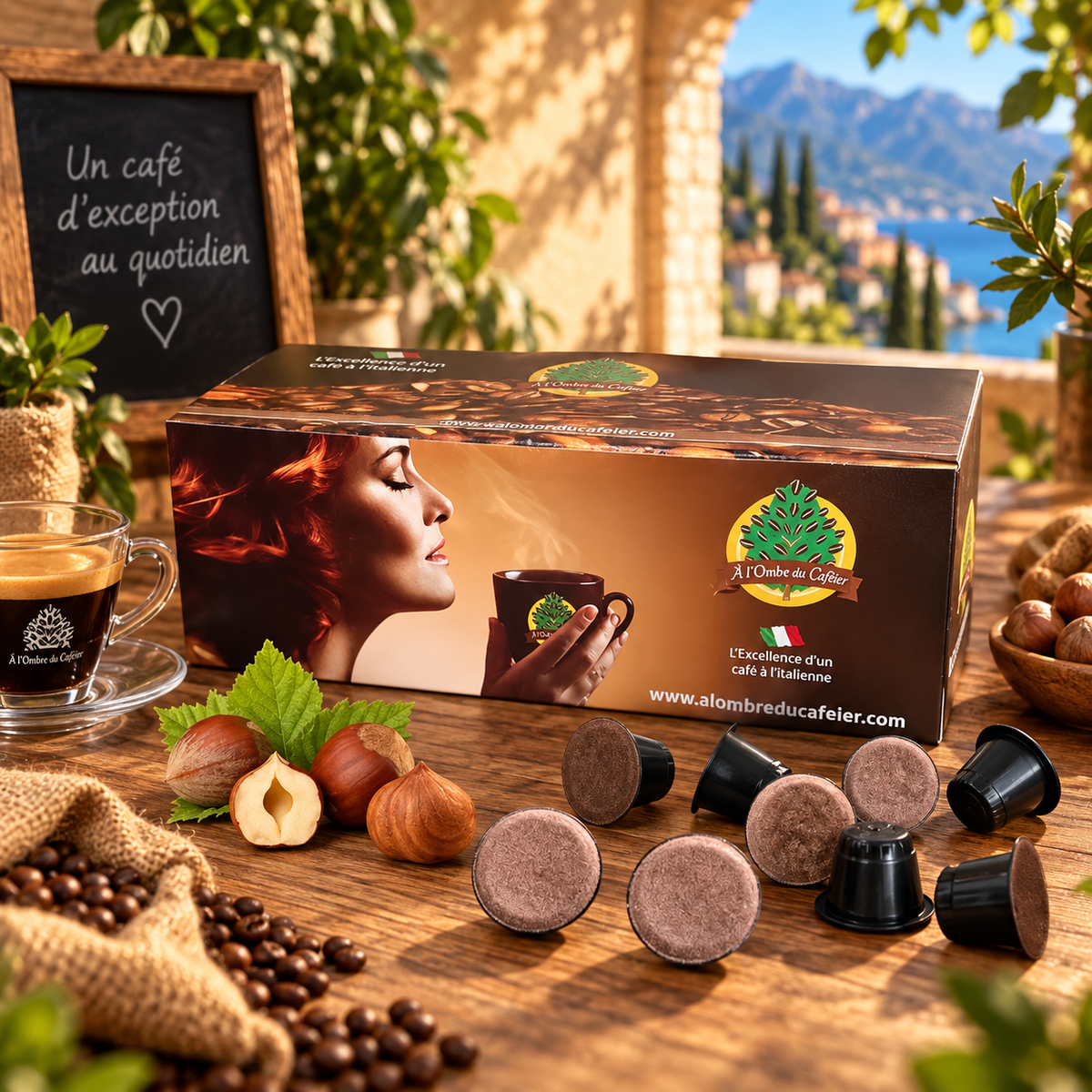 Cafés en Capsule compatible Nespresso - Café Noisette 100 capsules