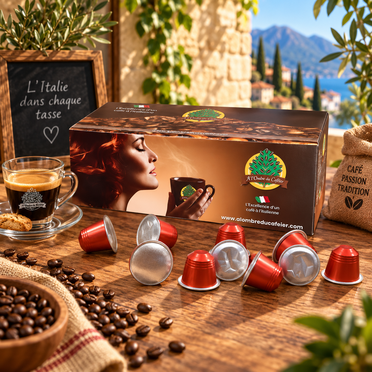 Cafés en Capsule compatible Nespresso - Rosa 100 capsules