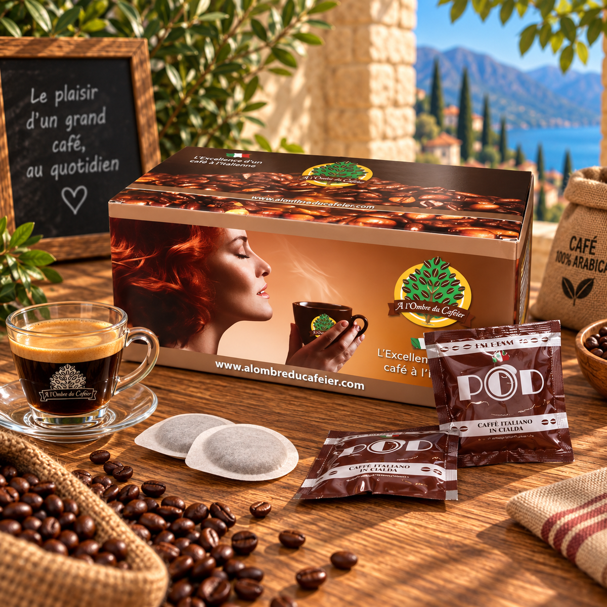 Cafés en Dosette ESE - BLUE 150 Dosettes