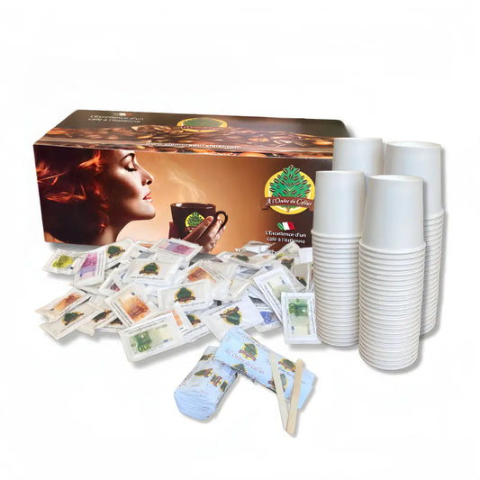 Kit conso 100 - Gobelets Sucres Spatules - Accessoire Café