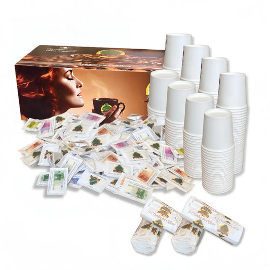 Kit conso 200 - Gobelets Sucres Spatules - Accessoire Café