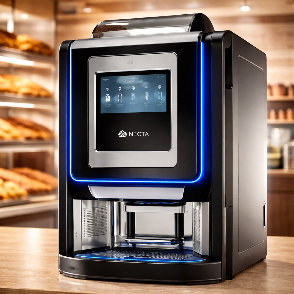 Machine à café professionnelle Krea Necta installée en boulangerie à Nice dans les Alpes-Maritimes