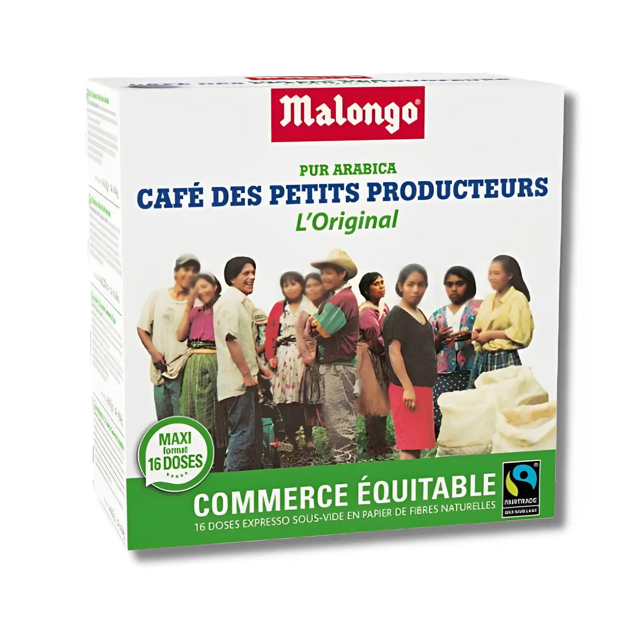 Malongo Commerce équitable - 16 doses - café