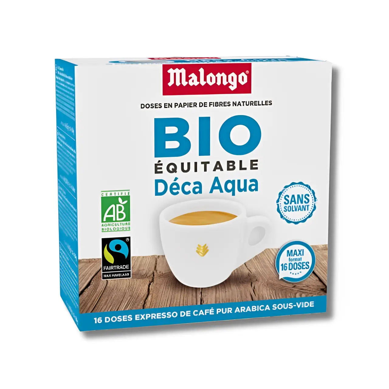 Malongo Deca Aqua - 16 doses - café