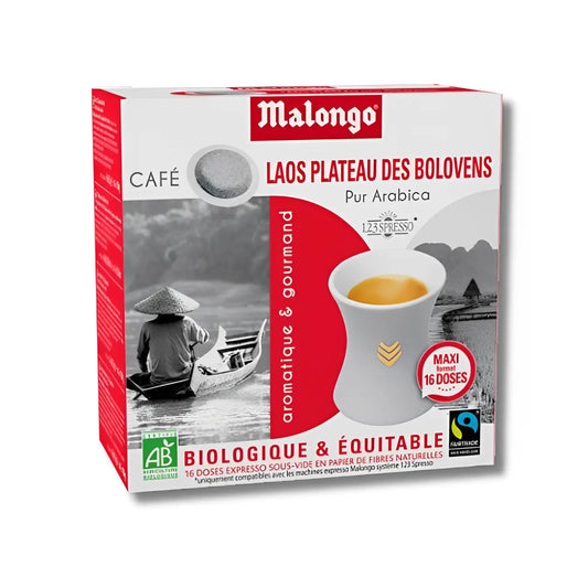 malongo laos - 16 doses - café